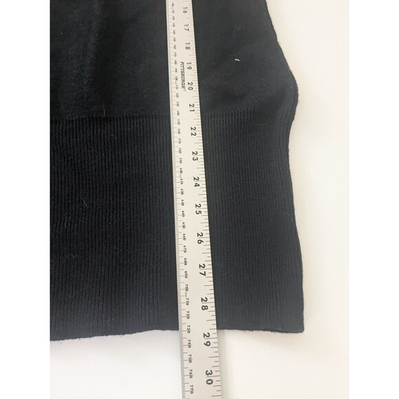 Vtg Mondi Germany wool Blend Sweater/dress Metallic Silver Black Sz 38/Med - Picture 8 of 10